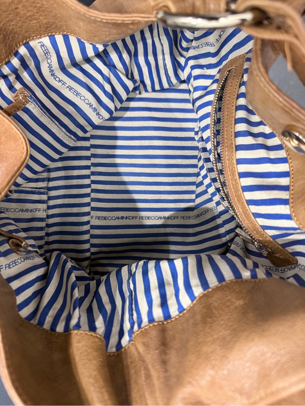 Rebecca Minkoff Brown Leather Hobo Shoulder Bag - Picture 8 of 14